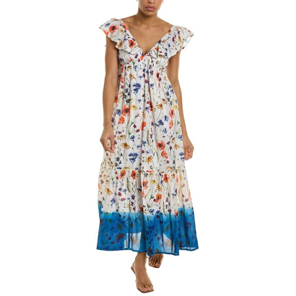 Ro's Garden Womens  Jasmin Maxi Dress, White